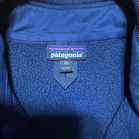 Patagonia Better Sweater Mens 2XL Navy Blue 1/4 Zip Outdoor Hiking - Picture 5 of 9